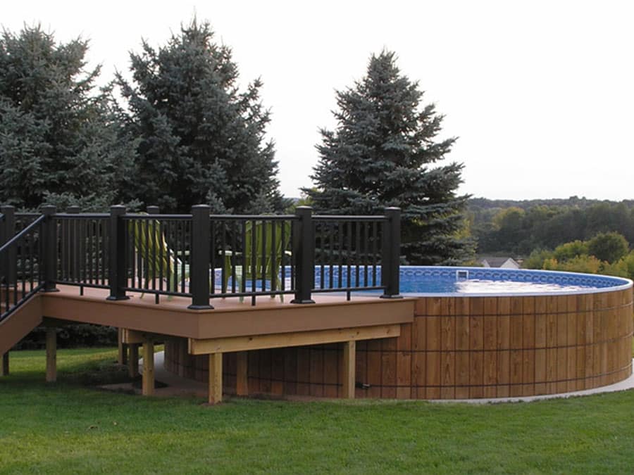 Elegant Above Ground Pool Decks | Crestwood Pools Deck Ide