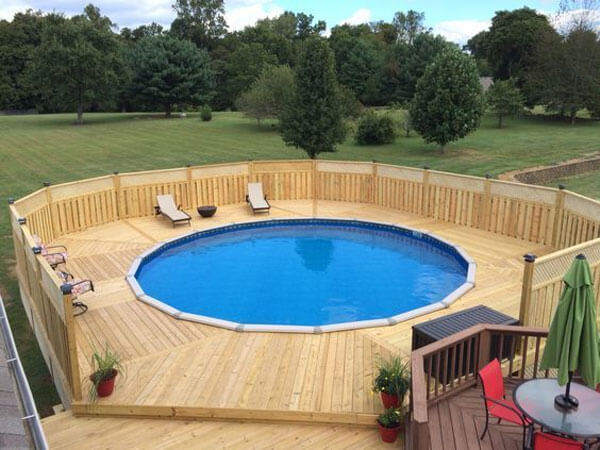 15 Awesome Above Ground Pool Deck Designs - In The Swim Pool Bl