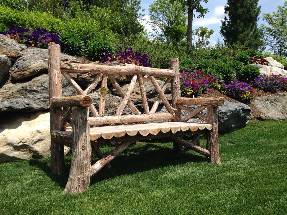 Outdoor Rustic Benches | Park Benches | Artisan Built Furnitu