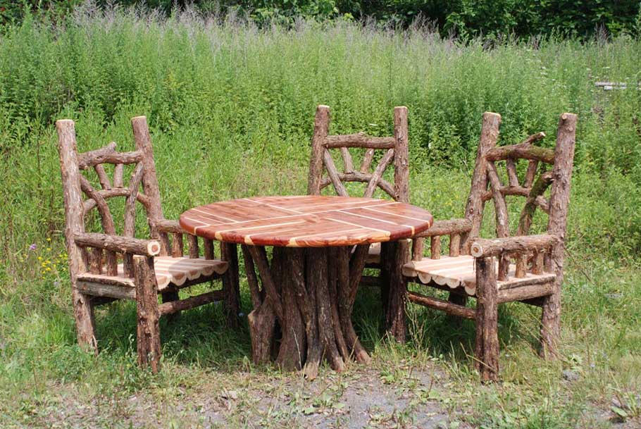 Outdoor Rustic Chairs & Thrones | Patio Dining | Artisan Bui