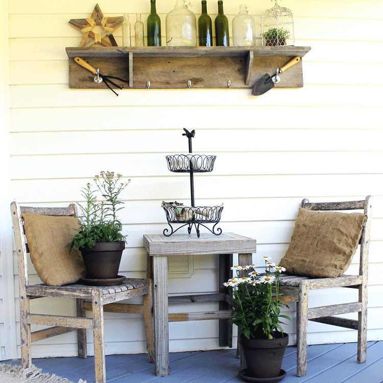 How to Create a Rustic Summer Front Porch - The Summery Umbrel