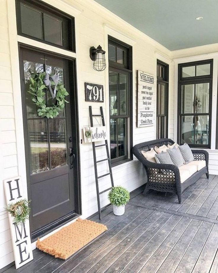 30 Great Rustic Decoration Ideas for Your Front Porch - Matchness .