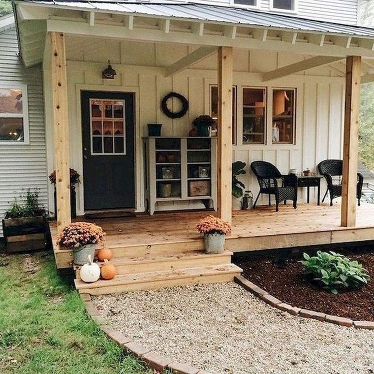 30 Great Rustic Decoration Ideas for Your Front Porch - Matchness .