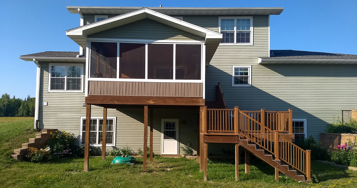 Multi-Level Screen Porch & Deck - Project by Eric at Menards