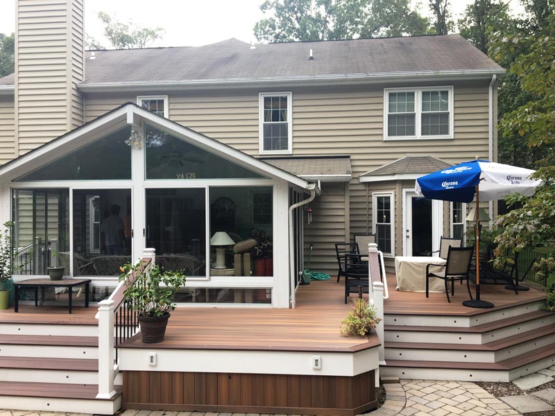 Building A Screened Porch On An Existing Deck - Mid-Atlantic Deck .