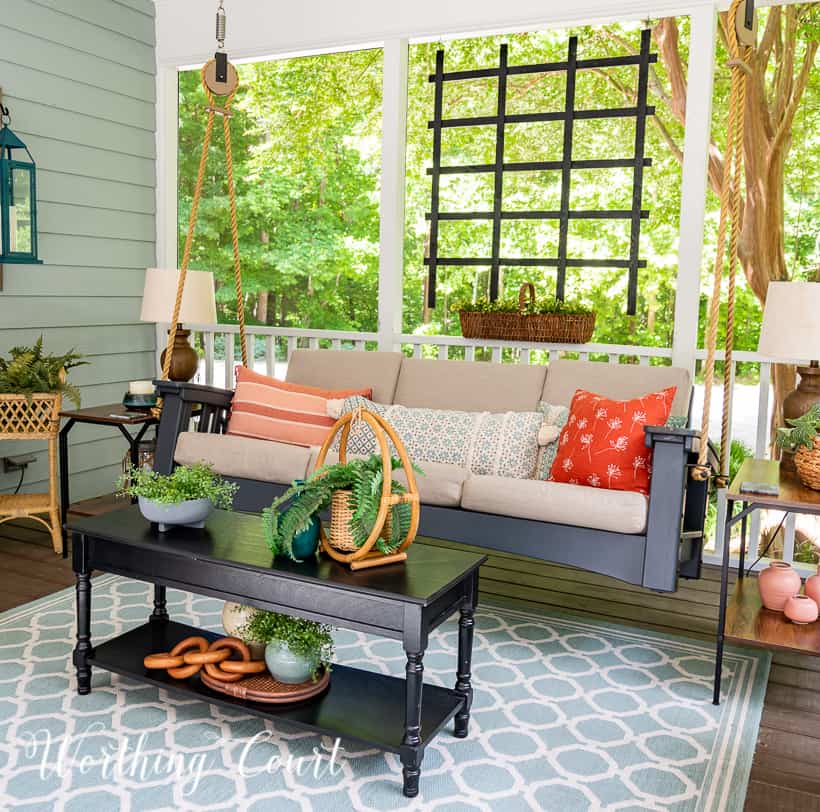 Cottage Style Screen Porch Decorating Ideas - Worthing Court | DIY .