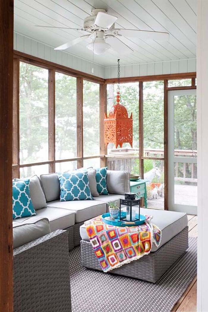 45 Amazingly Cozy and Relaxing Screened Porch Design Ideas | House .