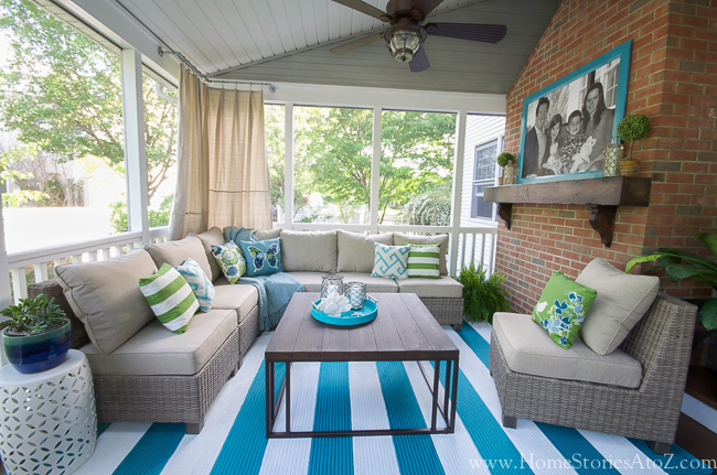 Lowe's Screen Porch & Deck Makeover Reveal | Home Stories A to