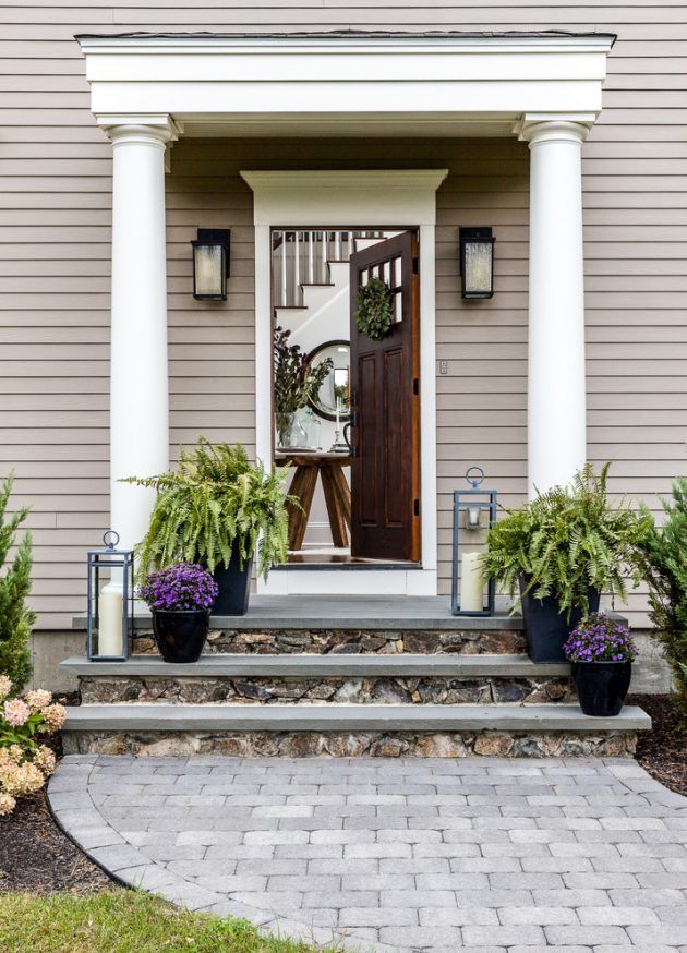 16 Inviting Transitional Entrance Designs You Need To See | Porch .