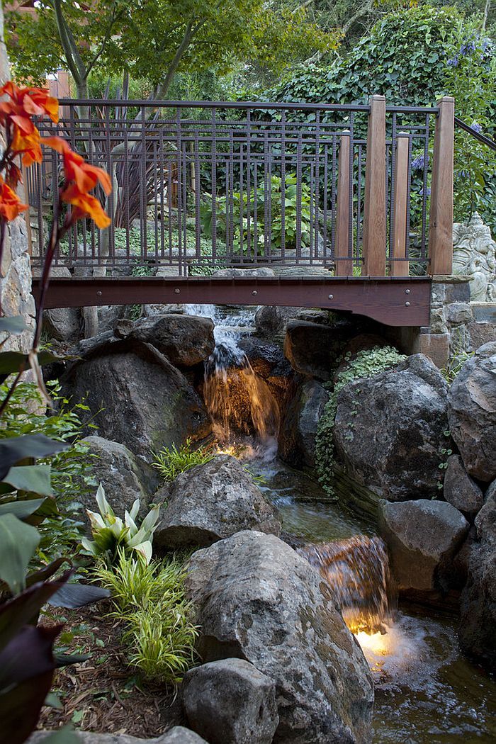 50 Dreamy and Delightful Garden Bridge Ideas | Waterfalls backyard .