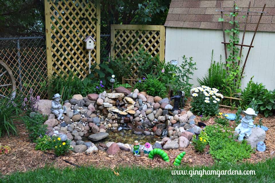 DIY Small Garden Pond with Simple Instructions - Gingham Garde