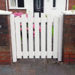 Plastic Path Gate Slatted | Arched Top | W: 600 - 1200mm, H: 900mm .