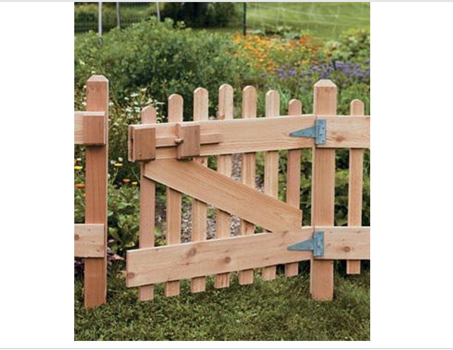 Gate PLANS Door Fence DIY Self Build Plans Garden Door Vintage .