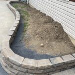 Small garden bed retaining wall I started today. What do I use to .