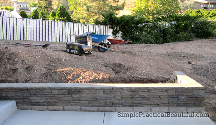 A Small Retaining Wall - Simple Practical Beautif