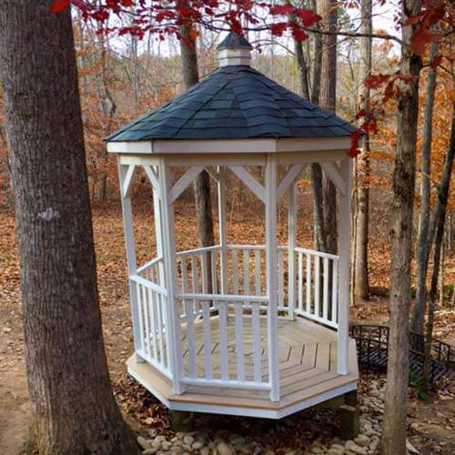 10ft Wooden Amish Country Gazebo - Pool Warehou