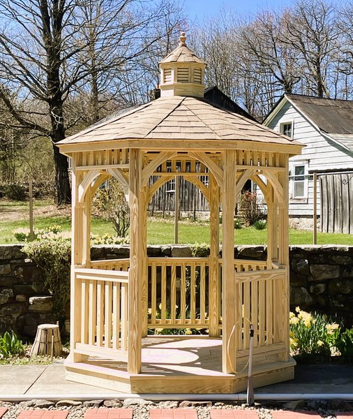 Oval Wooden Gazebo Kit from DutchCrafters Amish Furnitu