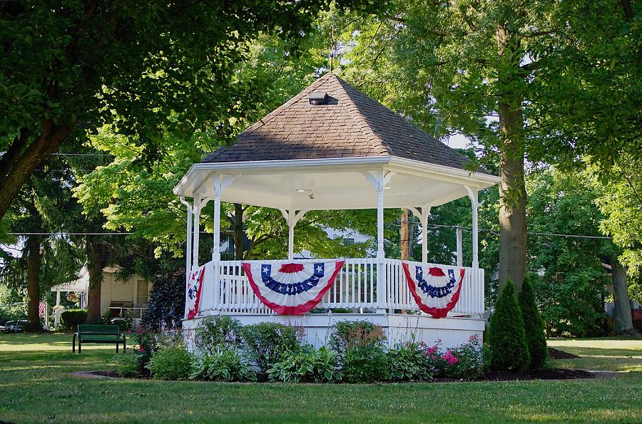 Small Town Gazebo Photograph by Kim Angely - Pixe