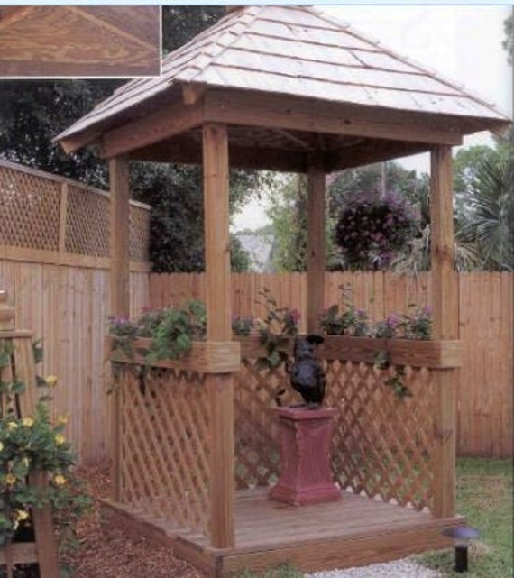 How to Build a Nice Mini Gazebo Complete Digital PDF Plans Instant .