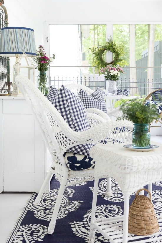 Small Screened In Porch Decor Ideas - On Sutton Pla