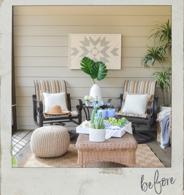 Screened In Porch Before & After Makeover Reveal - Kelley N