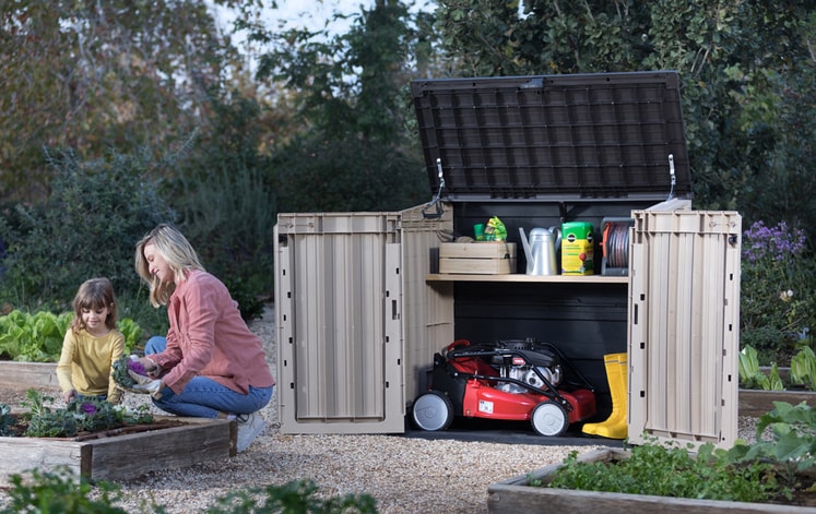 SIO Midi Brown Small Storage Shed - 4x2 Shed - Keter