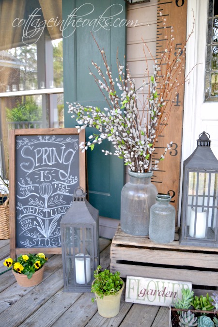 Spring Front Porch {2015} - Cottage in the Oa