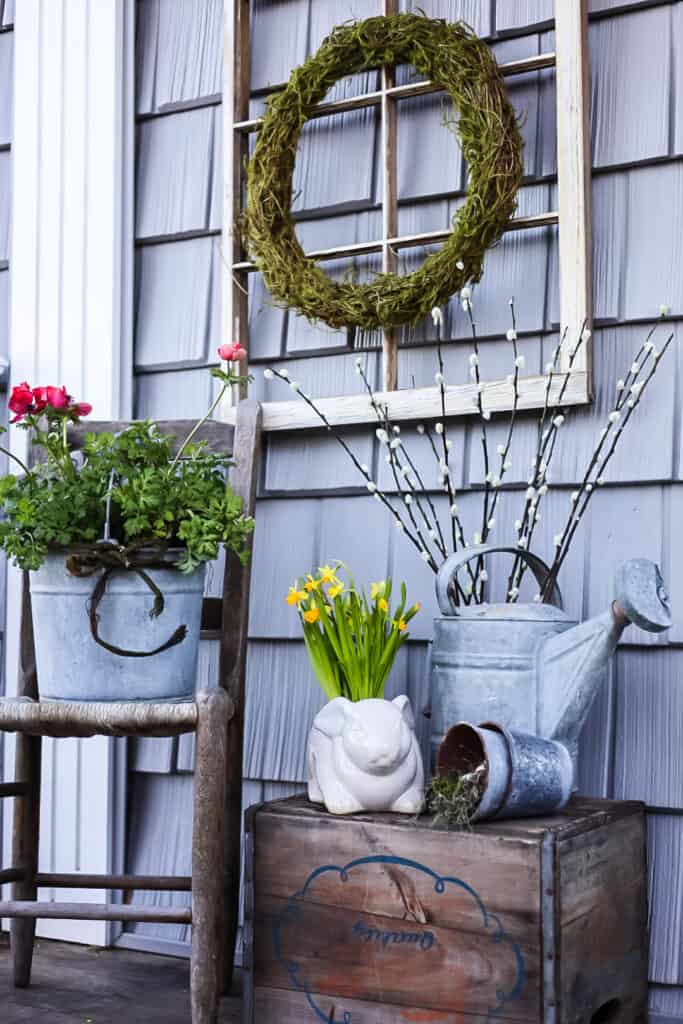 Freshen Up Your Porch for Spring with Flea Market and Thrifted .