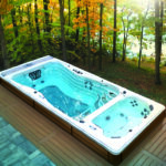 Backyard Ideas | Where should I put a Swim Spa? | Hot tub swim spa .