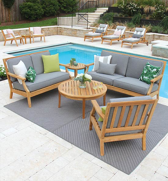 Teak Outdoor Lounge Furniture Collections - Country Casual Te