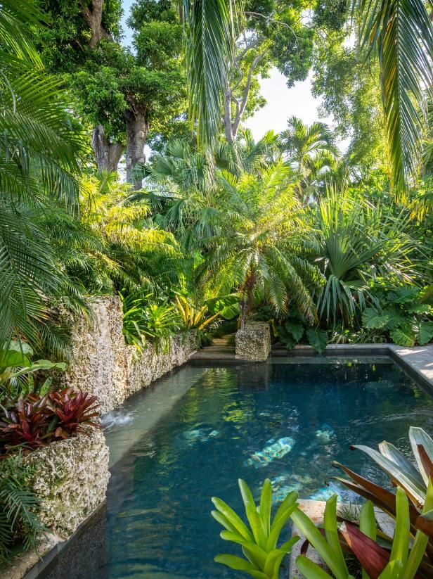 40 Stunning Ways to Landscape Around a Swimming Pool | Tropical .