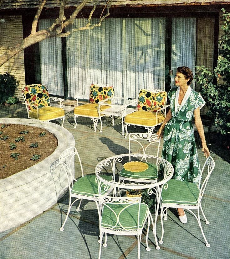 Vintage Pattern Warehouse | Vintage patio furniture, Vintage patio .