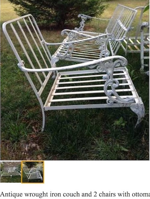 Craigslist score: vintage patio furniture & powder coating .