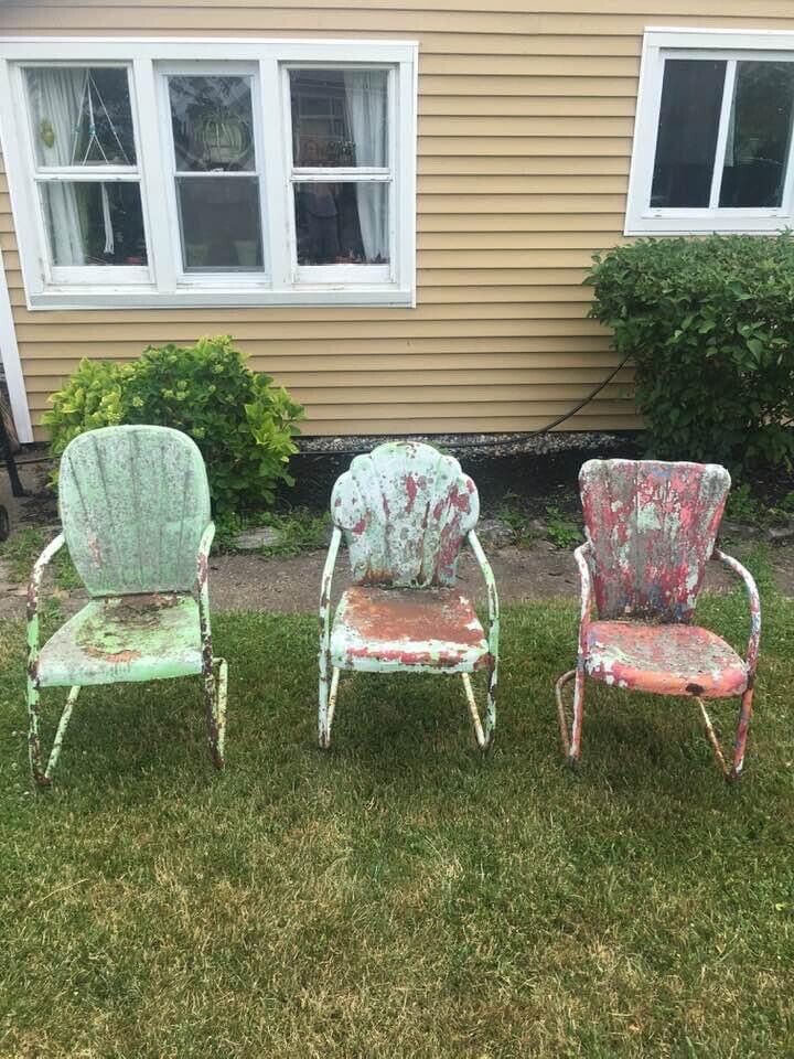 1940's vintage patio chairs | eB