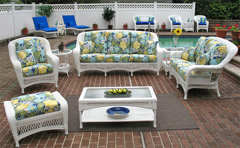 White Palm Springs Resin Wicker Furniture Sets - Wicker Patio .