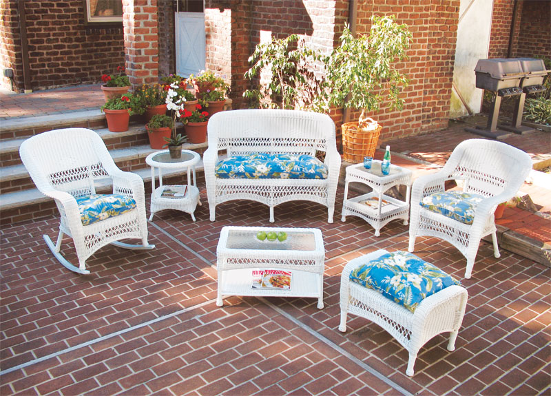 Resin Wicker Patio Furniture, White Bel AIRE - Resin Wicker Patio .