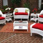 White Malibu Outdoor Wicker Patio Furnitu