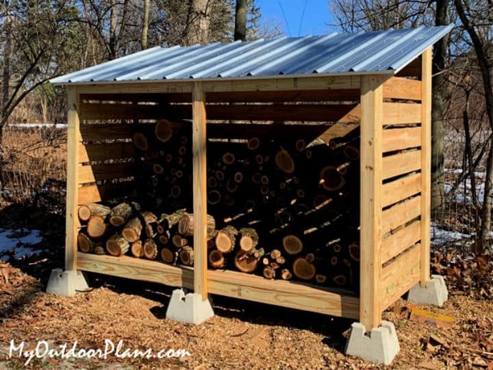 35 Free DIY Firewood Shed Plans For Safe Wood Storage | Firewood .