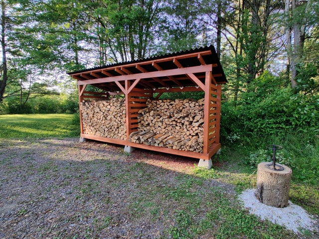 Wood Shed Plans and Progress Pictures : r/firewo