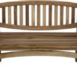 Amazon.com : EcoDecors Kent Outdoor Bench Teak Wood Garden Bench .