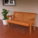 Centerville Amish Heavy Duty 800 Lb Roll Back Treated Garden Bench .