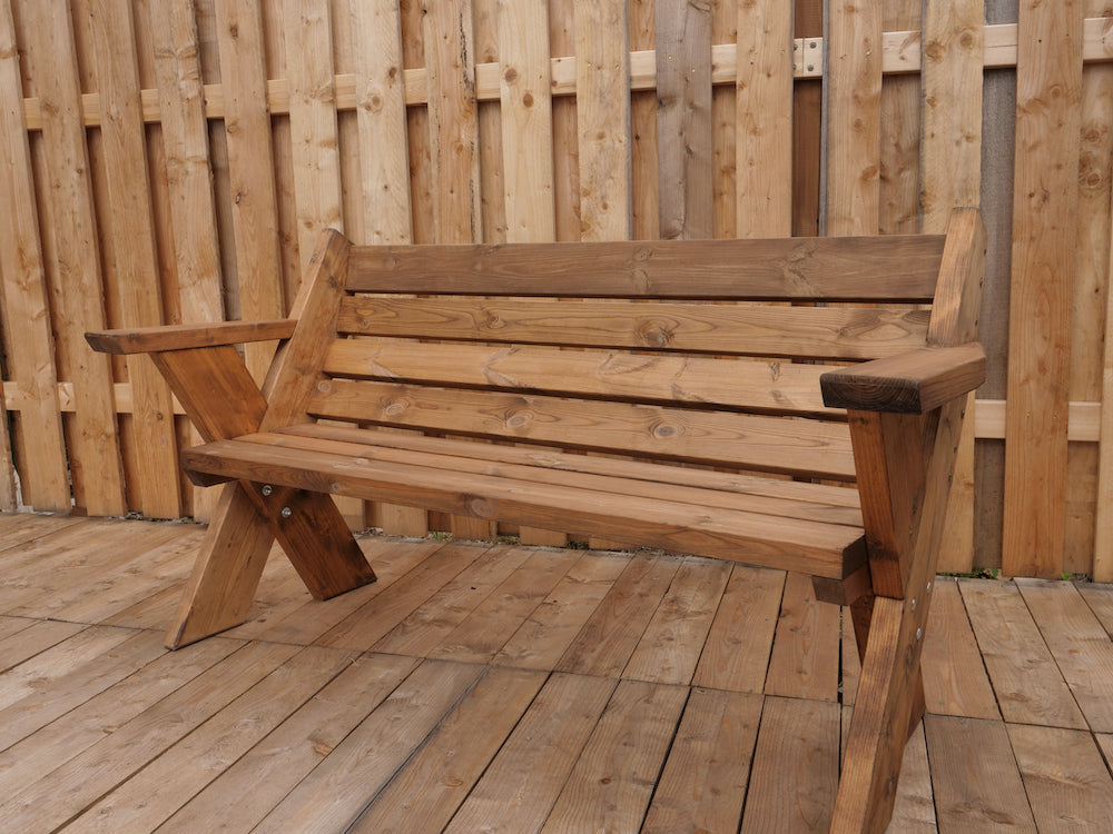 King Arthur Wooden Garden Bench | White Castle Furnitu