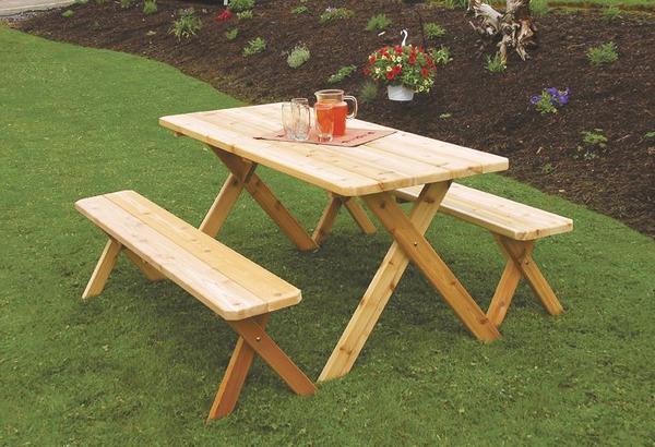 Cedar Wood Patio Set from DutchCrafters Amish Furnitu