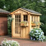 Garden Shed with Beautiful Flowe