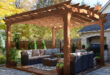 Wooden Pergola Gazebo for Patio with Arched Roof - veikous – Veiko