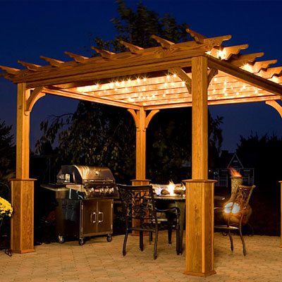 Traditional Wood Pergolas for Sale | Country Lane Gazeb